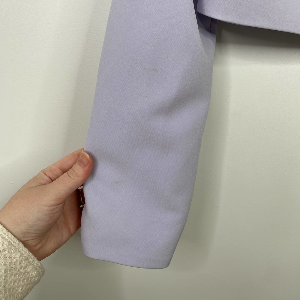 SONG OF STYLE lilac purple double breasted crop blazer M - Picture 5 of 8
